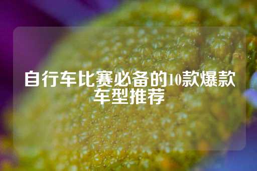 自行车比赛必备的10款爆款车型推荐-第1张图片-皇冠信用盘出租